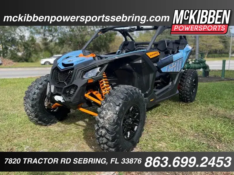 New 2025 Can-Am® Maverick X3 Ds Turbo Scandi Blue Orange Crush For