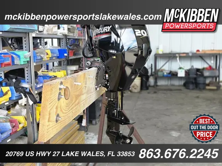 2023 Mercury Marine 20MH EFI 15" Shaft Four Stroke Tiller Outboard 1A20201LK