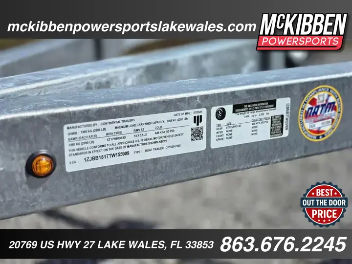 2026 Continental Trailers Single Axle Pontoon Trailer - Photo 11